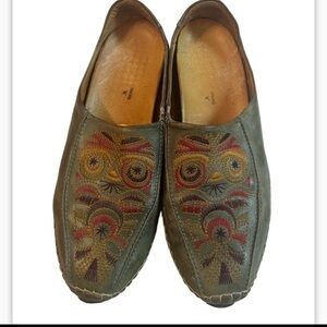 Pikolinos Embroidered Leather Driving Moccasins in Sz 41 or U. S. 10.5/11